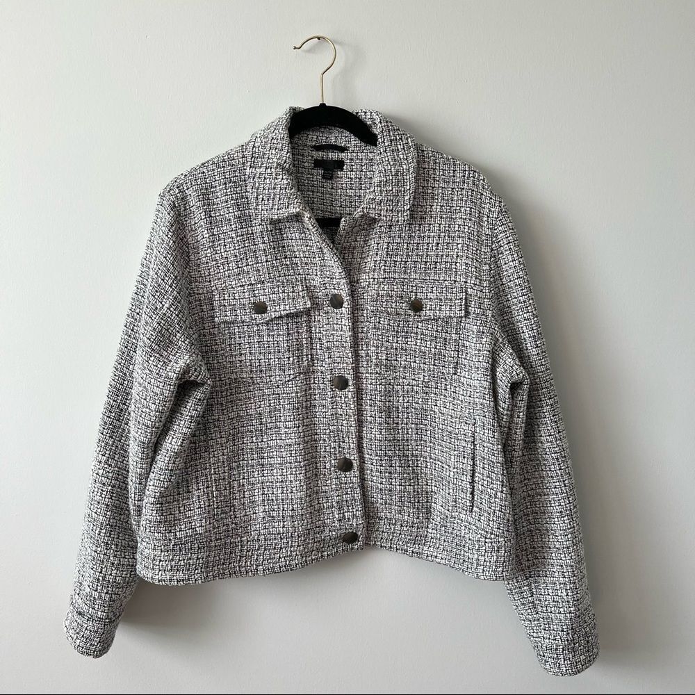 ATM Anthony Thomas melillo tweed cropped shacket - Picture 3 of 11